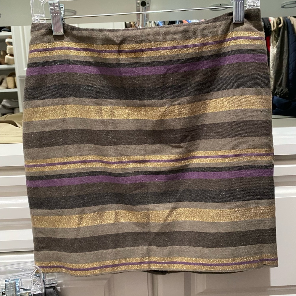 Stripped pencil skirt